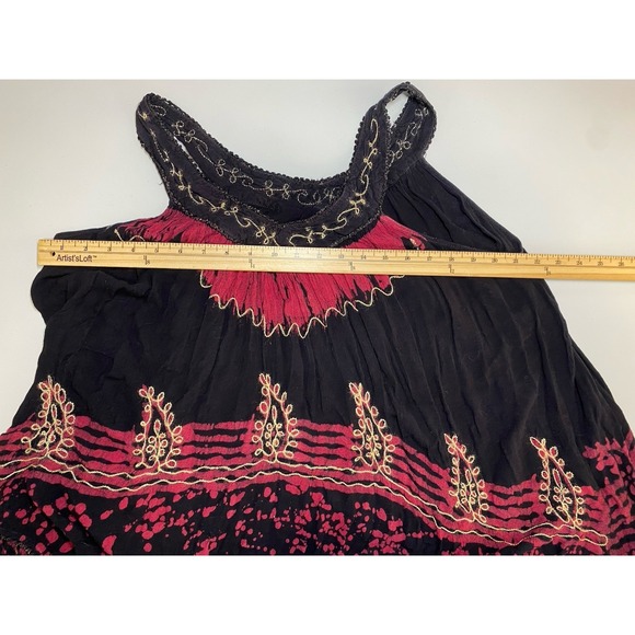 Bohemian Womens Outfit Free Size Shirt Small Shorts Hippie Festival Gypsy India - Picture 10 of 16